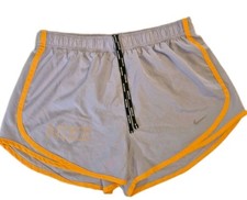 Nike Womens Dri-FIT Icon Tempo Lined Running Shorts Sz S Purple Orange Sherbert