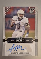 2022 Leaf Draft - Autographs Sincere McCormick #BA-SM2 (AU, RC)