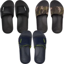 Quiksilver Boys Kids Bright Coast Adjustable Sandals Slides Flip Flops Sliders