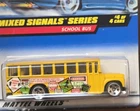 VTG 1988 Hot wheels mixed signals series #736 1997 School Bus #4 of 4 Carded