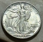 1942 S Walking Liberty Half Dollar Lustrous AU Condition