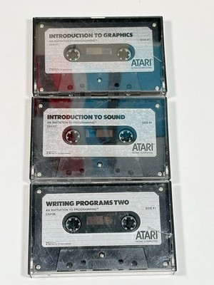 Atari Heimcomputer Kassetten Konvolut: Grafik, Sound, Schreibprogramme zwei