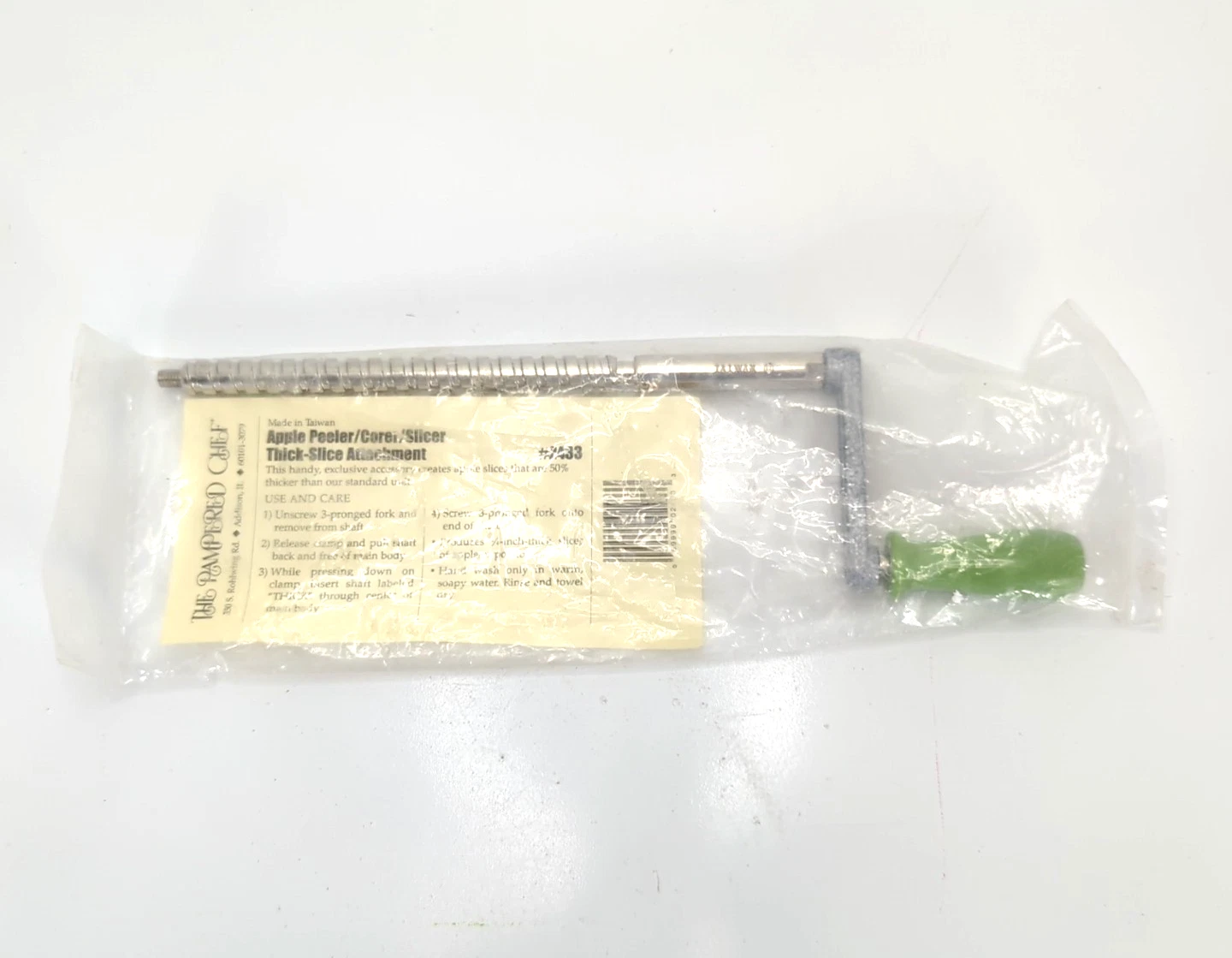 2433 Pampered Chef Apple Peeler/Corer/Slicer Thick-Slice Attachment New & Sealed