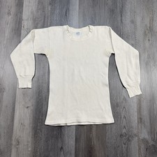 Vintage 60s Sears Waffle Knit Thermal Undershirt USA Tagged 38-40 Fits Men S USA