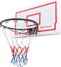 NORTHERN STONE Wall Mount Basketball Hoop & Backboard Set – Indoor/Outdoor