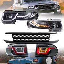 2vland Led Headlights Taillights For Toyota Fj Cruiser 2007-2015 With Grille