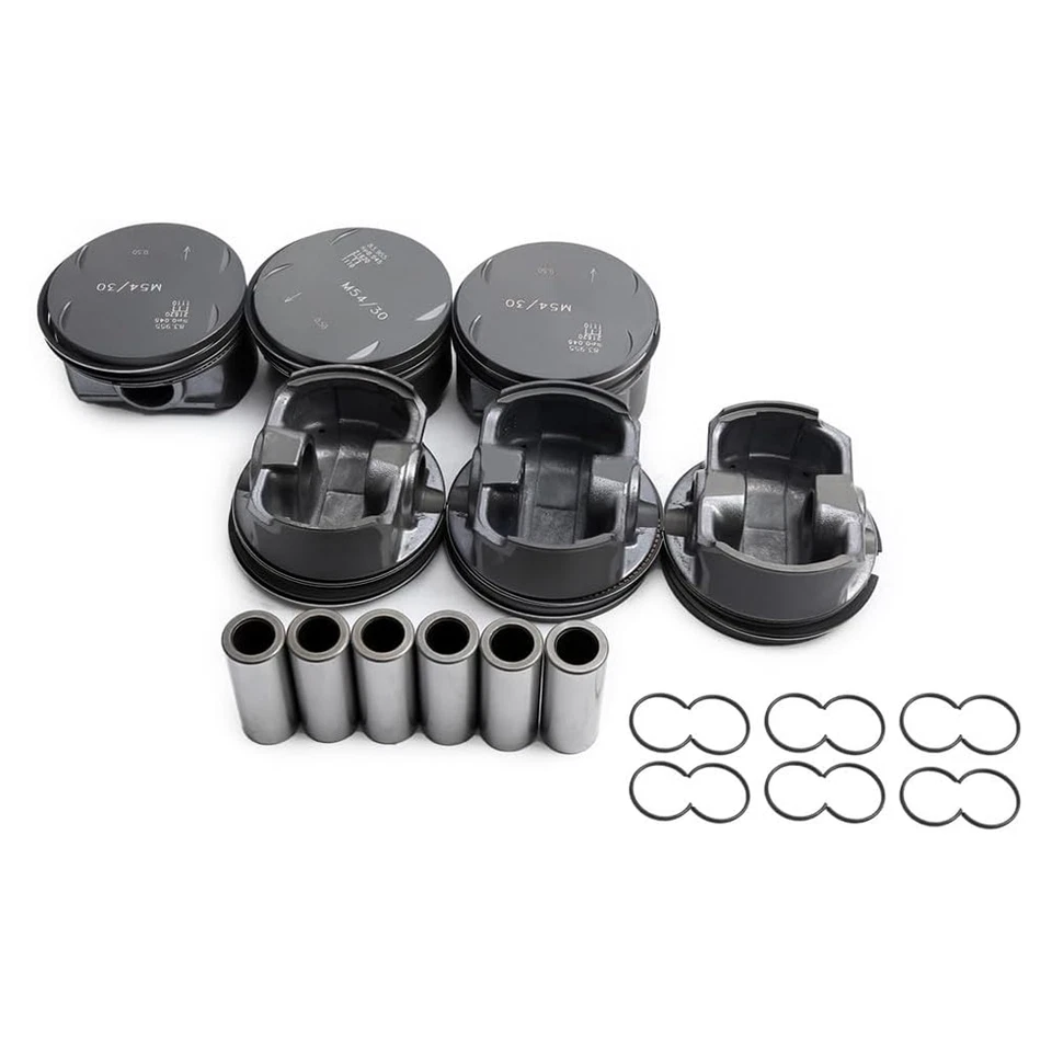 Pistons & Rings Set STD For 2000-07 BMW 330i 530i X5 Z4 E46 E53 E60 E85 M54 3.0L - Image 4 of 4