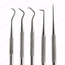 5 PC STAINLESS STEEL PROBE PICK SET KIT DE SOLDERING ELECTRONICS REPAIR WIRING