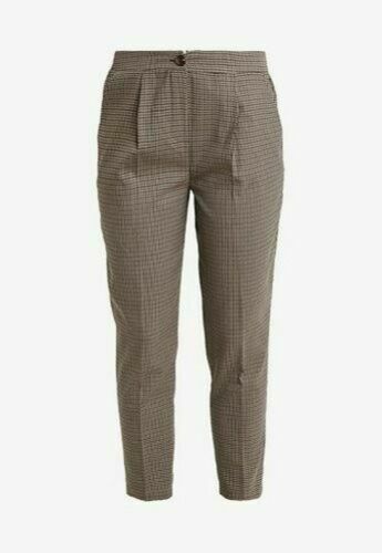 Pantalon Femme Slim Imprimé Marine Et Bordeaux - Taille 42 New Look