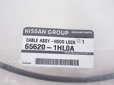 Genuine OEM Nissan 65620-1HL0A Hood Release Cable Assy 2012-2019