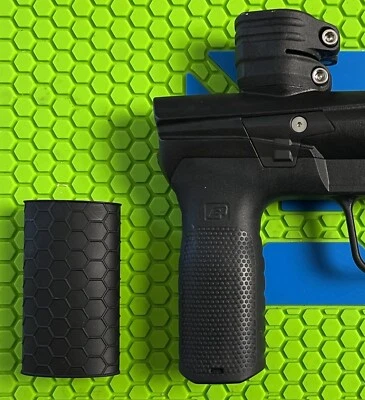 PLANET ECLIPSE EMEK ETHA 2/3 RUBBER FOREGRIP COVER- BLACK - NEW- PAINTBALL GRIPS
