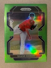 2022 Panini Prizm Tier II Lime Green Prizm /125 Shane Bieber Guardians #192