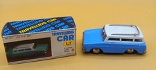 RARE VOITURE BLUE STATION WAGON CAR TIN FRICTION TOY MF CHINA