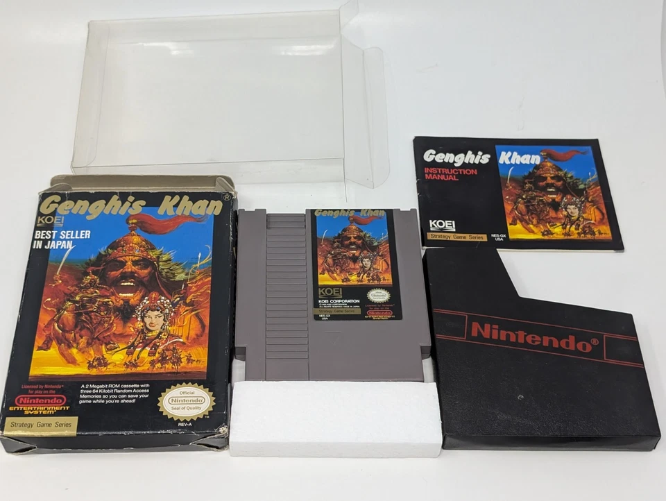 Genghis Khan (Nintendo Entertainment System, 1990) - CIB Complete - Image 3 of 4