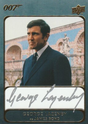 2021 Upper Deck James Bond Villains Henchmen George Lazenby Autograph GL Silver