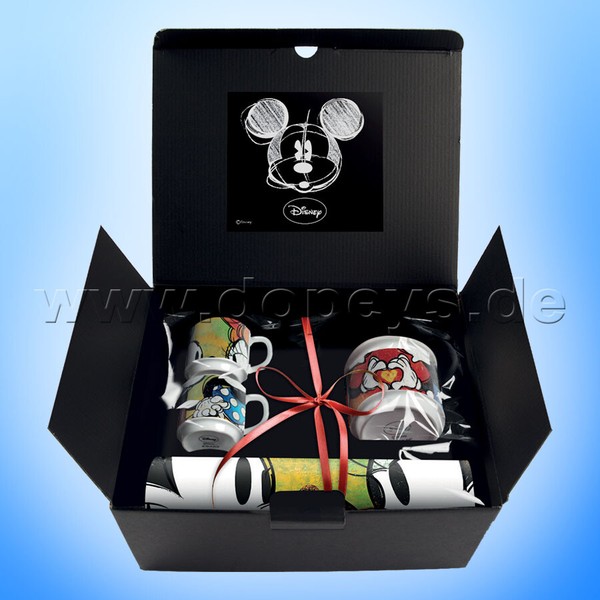 Egan Disney Geschenkset 2 Espressotassen + Zuckerdose + Platzdeckxhen Mickey Gr-image