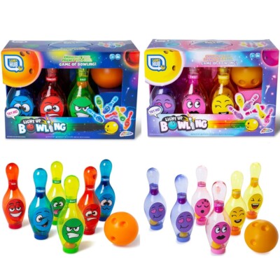 Light Up Bowling LED Kegeln Spiel Kinder Jungen Mädchen Spaß Spielzeug Geschenk 3+