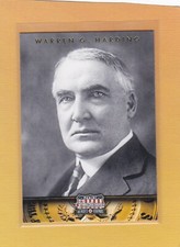 2012 PANINI AMERICANA HEROES & LEGENDS WARREN HARDING #29 NMMT/MINT *68434