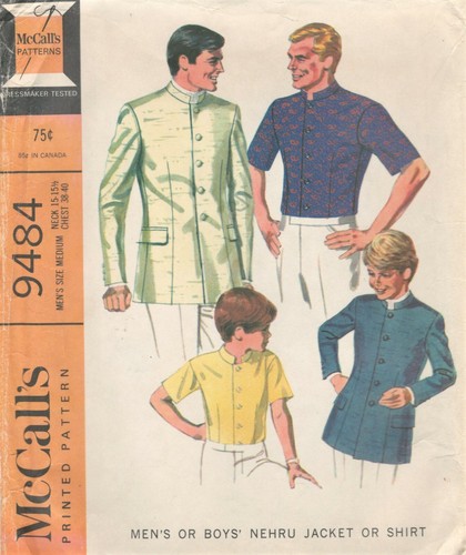 nehru jacket sewing pattern