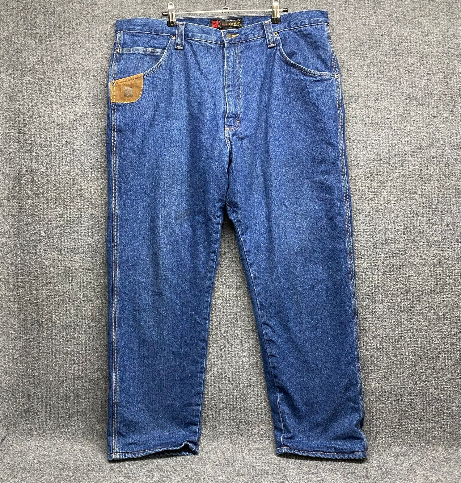 Wrangler Riggs Workwear Jeans Mens 40x30 Fleece Lined Denim Durashield