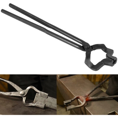 16'' Z V-Bit Style Tongs Beginner Knife Making Bladesmith Blacksmith Tongs Tool