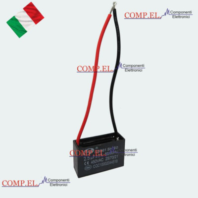 Condensatore Di Avviamento CBB60 2&micro;F 450V - 2 Pezzi, Per Motori Elettrici E Elettrodomestici
