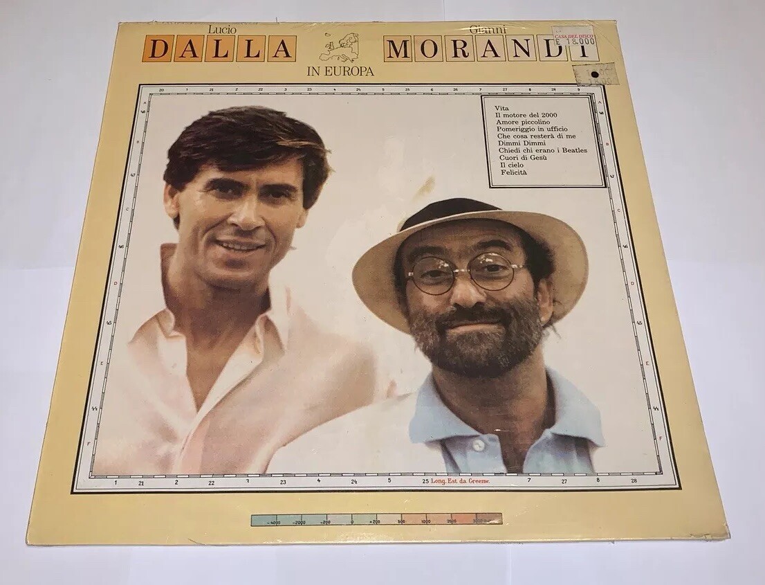 LUCIO DALLA GIANNI MORANDI “IN EUROPA” RARO LP 1989 - SIGILLATO