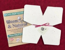 12 - 10" Pre Cut Squares Soup Bowl Cozy Lining Warm & and Natural Cotton Batting