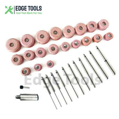 #ad 24 Pcs Sioux Valve Seat Grinding Stones with 14 Pcs Pilots 11 16quot; Holder USA $106.99