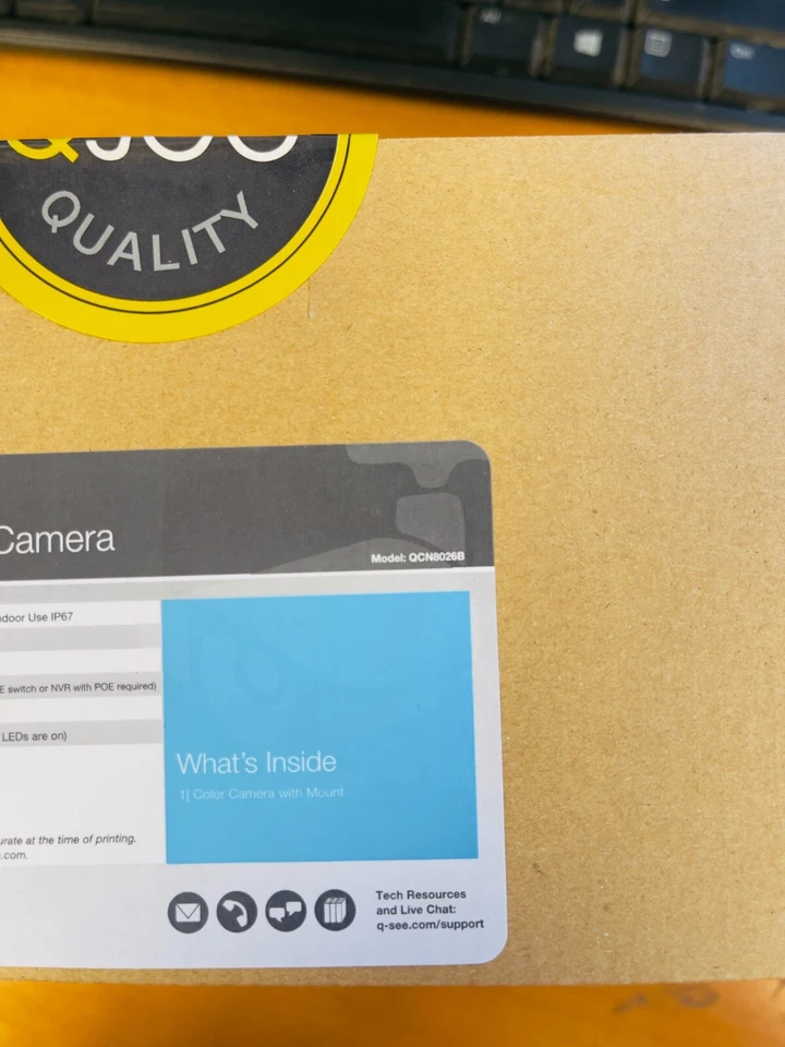 Q-See QCN8026B IP 4MP 1080p Color Bullet Security / Surveillance POE Camera, NEW - Image 4 of 4