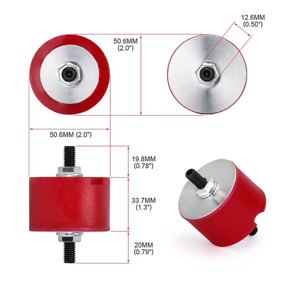 Set of 4 New Left + Right Engine Transmission Motor Mounts Set For BMW E36 E46 - Image 3 of 4