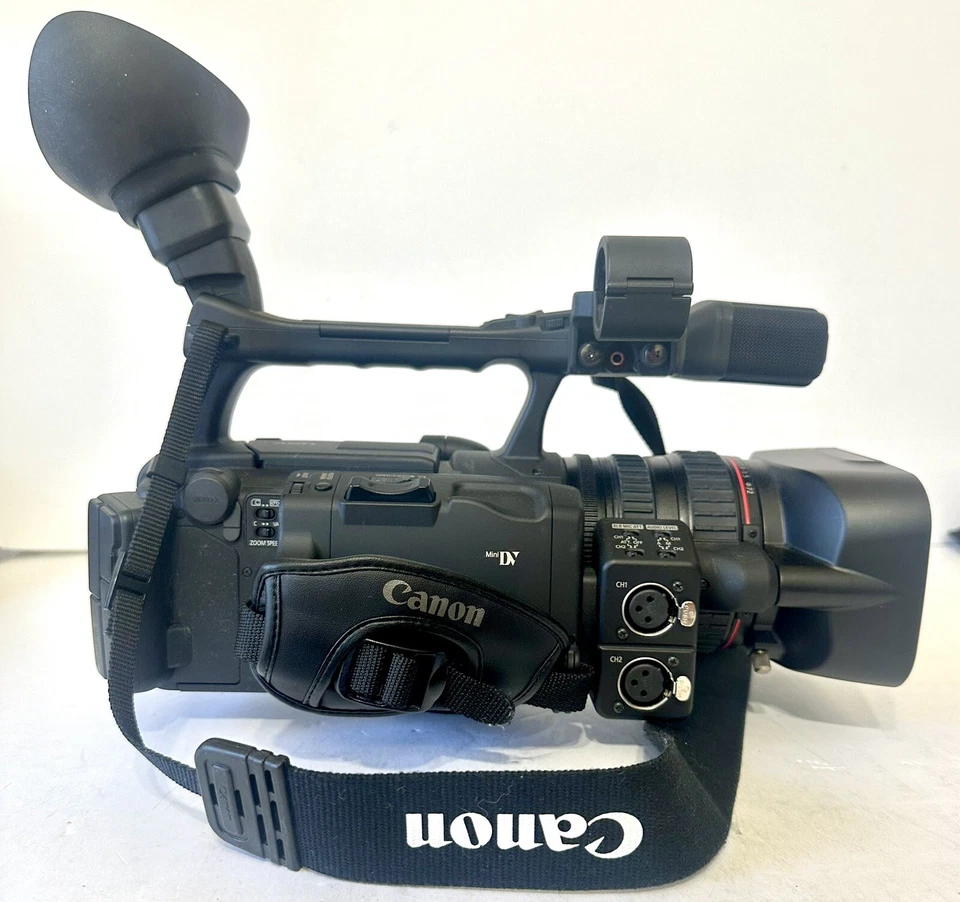 Canon XH A1S 3CCD HD Video 1080i 20x Zoom Mini DV Professional Camera Recorder - Image 3 of 4