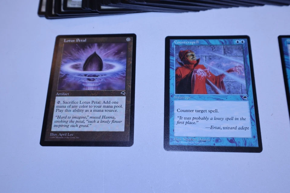 MTG Tempest Complete Common Set 110 Cards-Lotus Petal, Counterspell, Shadow Rift - Image 2 of 4