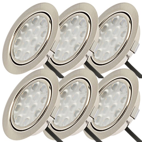 Superflache LED Möbel Einbauleuchten Lina 12V - 3W - Zuleitung 1.8m - ohne Trafo - Bild 15 von 19