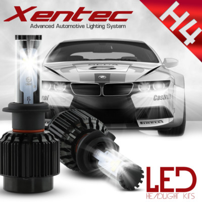 488W 48800LM US BridgeLux Chip LED Kit 6000K Headlight Hi / Lo Bulbs - H4 HB2 90