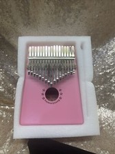 Kalimba Thumb Piano with Engraved Notes Handheld Pink Kaxida New