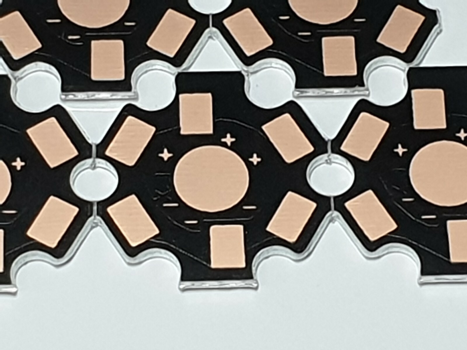 LED Heat Sink Base Plate 20mm Black / Bronze 5 Pack 1W3W UK