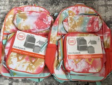 Wonder Nation Backpack w/ Lunch Box  Pencil Case 3-Pcs. Set - Peach Pucker NWT