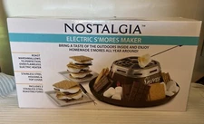 Nostalgia Tabletop Indoor Electric S'mores Maker Camping Brand New Sealed