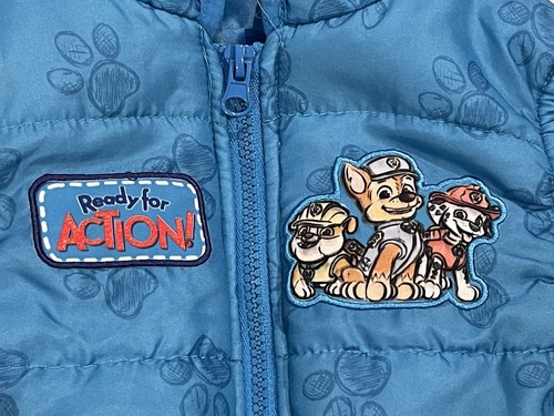 Paw Patrol Sleeveless Hooded Full Zip Vest Kids 5T - Picture 2 of 4