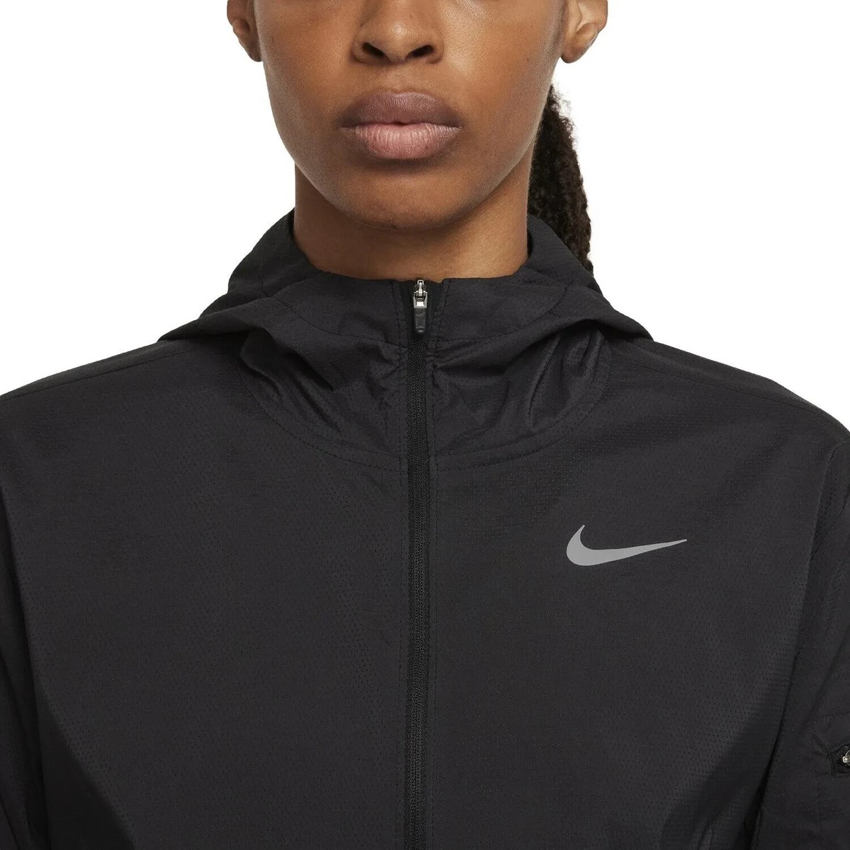 Nike Impossibly Light Hooded Woven Running Jacket DH1990 BLACK