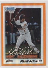 2010 Bowman Draft Chrome Picks Orange Refractor 10/25 Delino DeShields Jr p7m