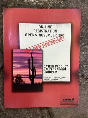 2006 Original Case IH product Sales Training Program Big Red Roundup Brochure
