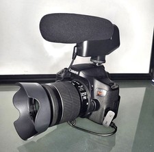 Canon EOS Rebel T6i DSLR Camera Wi-Fi Touchscreen w/ 18-55mm Lens & Microphone