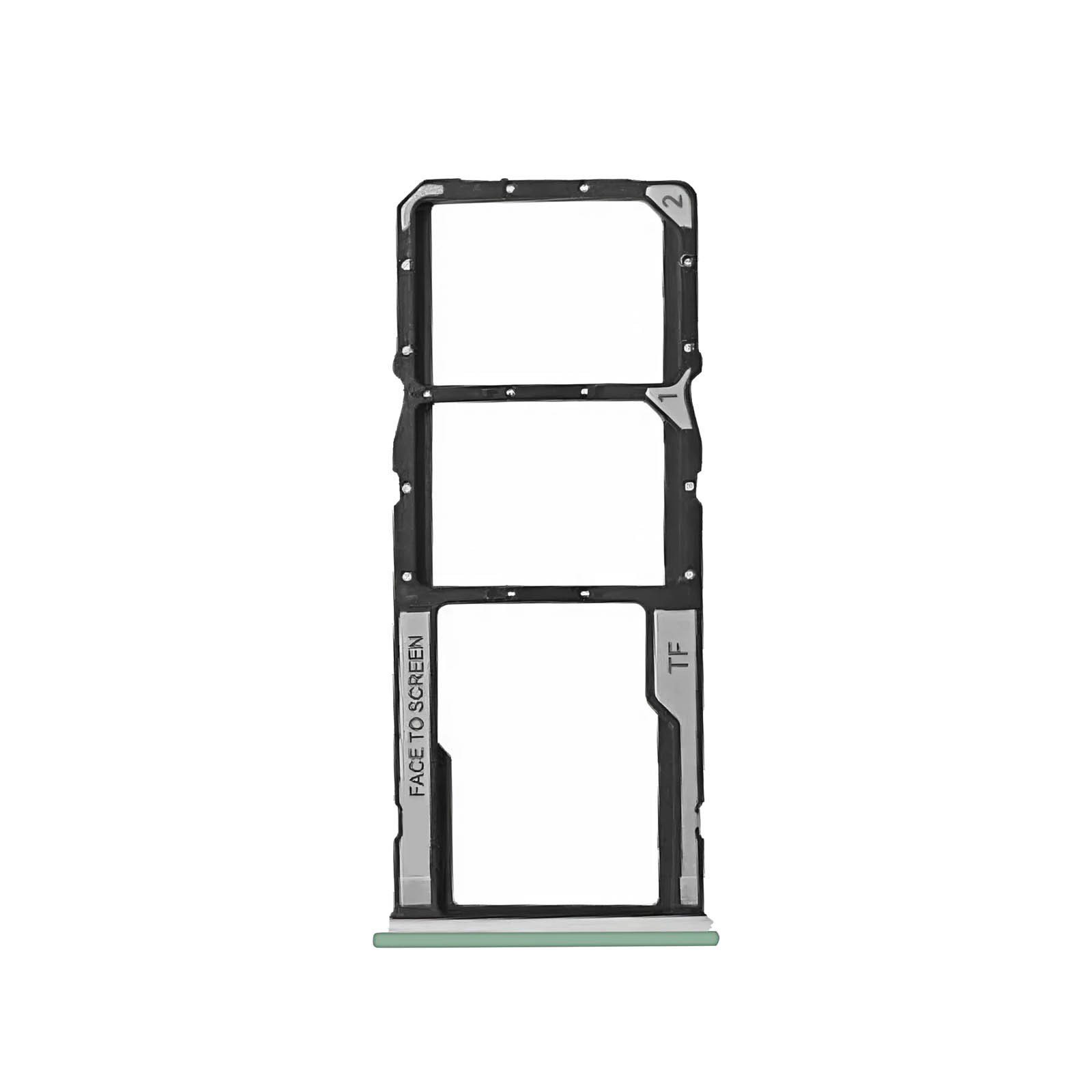 Logement Nano SIM pour Xiaomi Redmi Note 12S, pièce de rechange verte pour fente latérale
