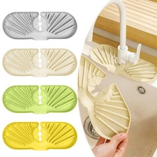 Kitchen Faucet Sink Splash Guard Silicone Faucet Water Catcher Drying Mat Pad CW