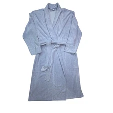 Natori Plush Soft Belted Robe Women’s M Blue Heather Lounge Bathrobe Cozy