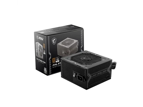 MSI - MAG A750BN PCIE5, 80+ BRONZE non-Modular Gaming PSU, 12V-2x6 Cable, PCIE 5