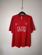 Manchester United 2007/09 Home Football Shirt Soccer Jersey Nike Rare