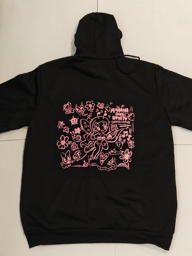 Karol G X Mañana Será Bonito Hoodie Bichota Pink Pullover Cupid Sizes S - XL - Picture 5 of 8